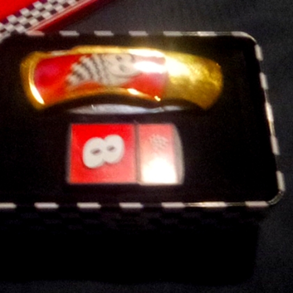 A collectible item by a nascar driver
